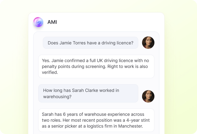 Ask About Candidates screenshot