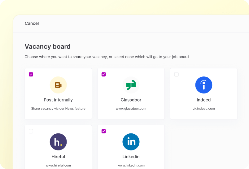 Push to Job Boards screenshot