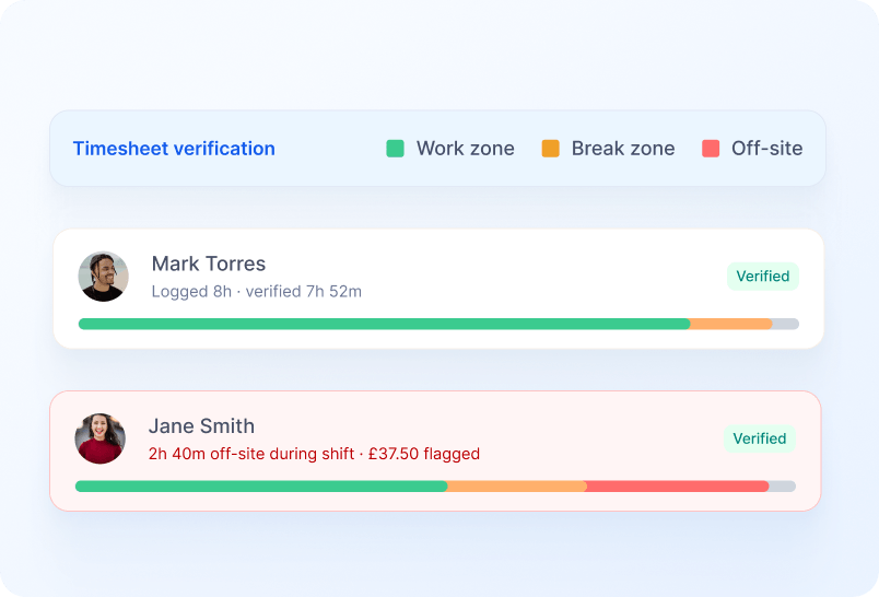 Automate Location-Based Timesheets screenshot