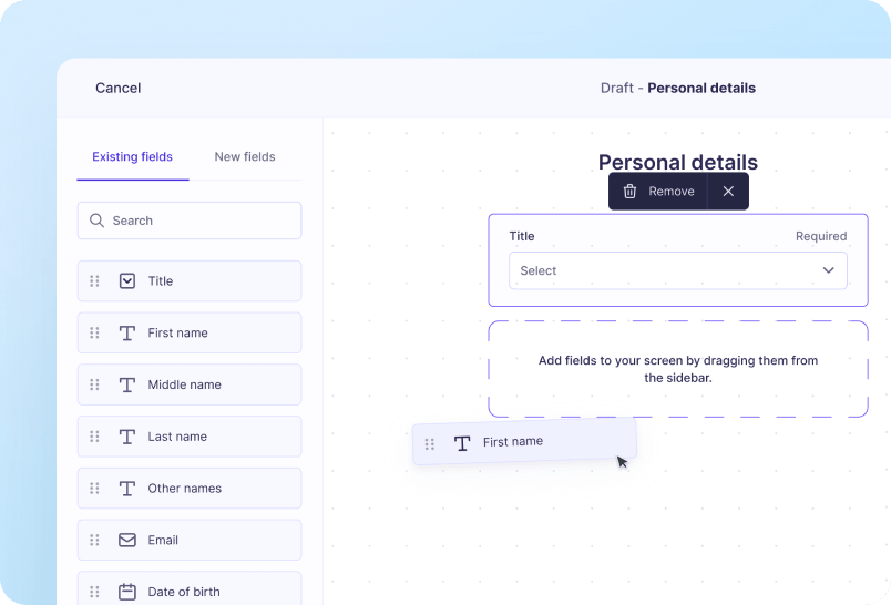 Customisable Records screenshot