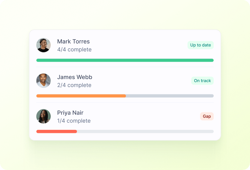 Training and Development screenshot