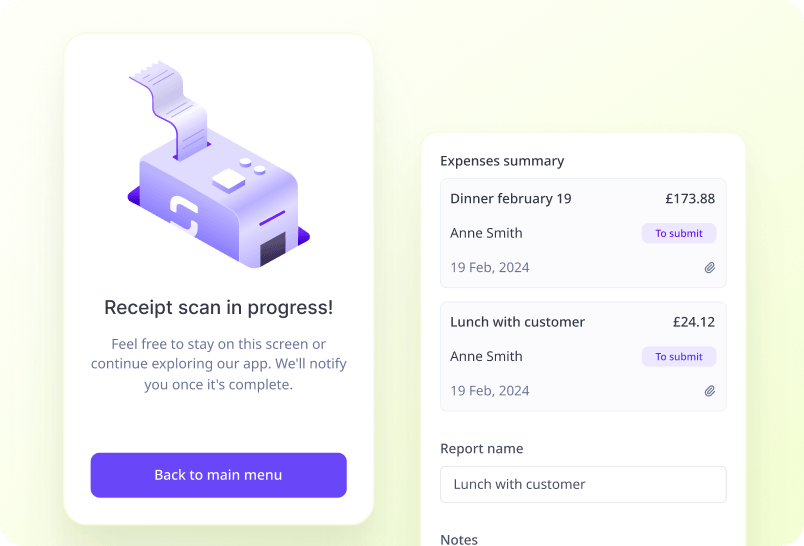 Expenses Assistant screenshot