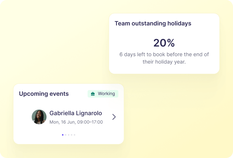 Track Holidays and Leave screenshot
