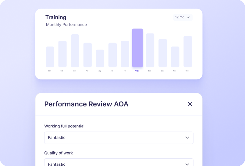 Training and Licences screenshot