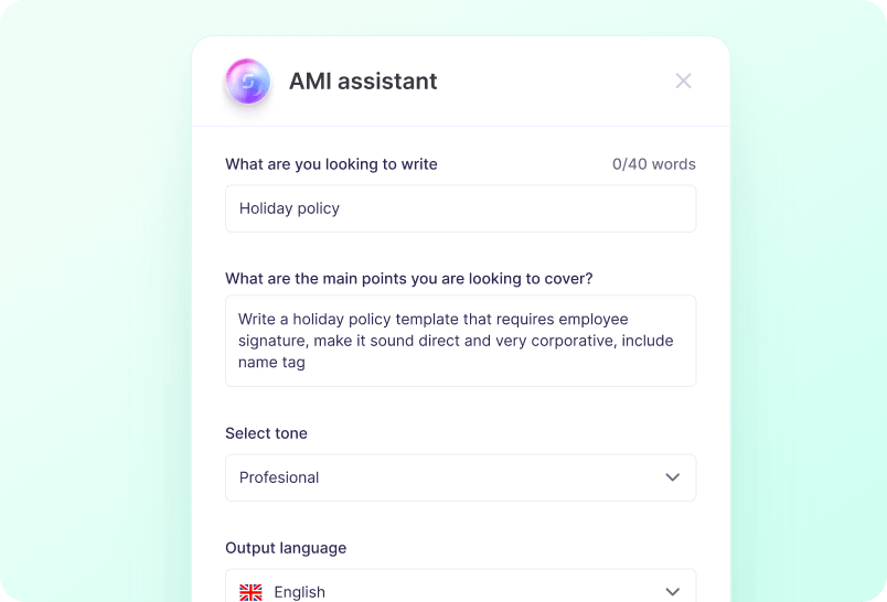 Create & Customise with AI screenshot