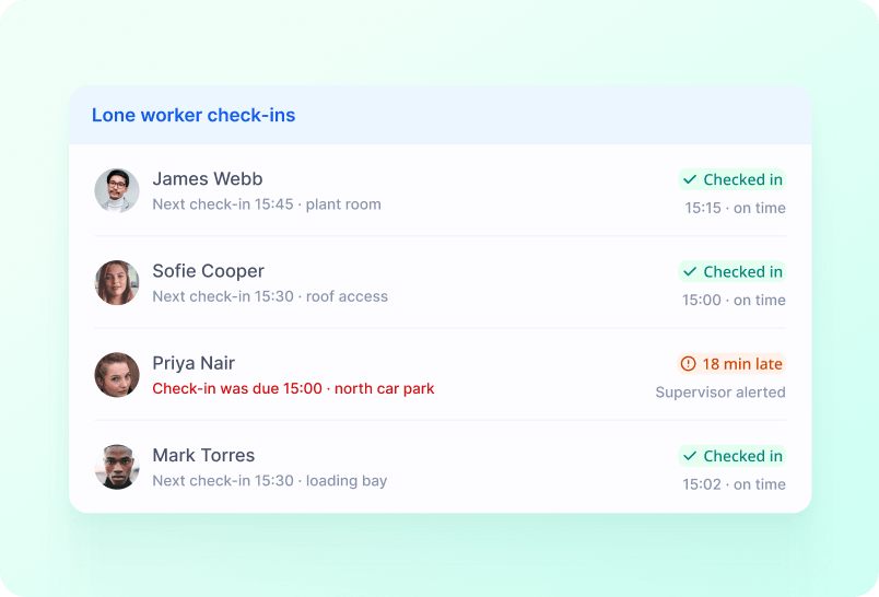 Find Staff on Client Sites screenshot