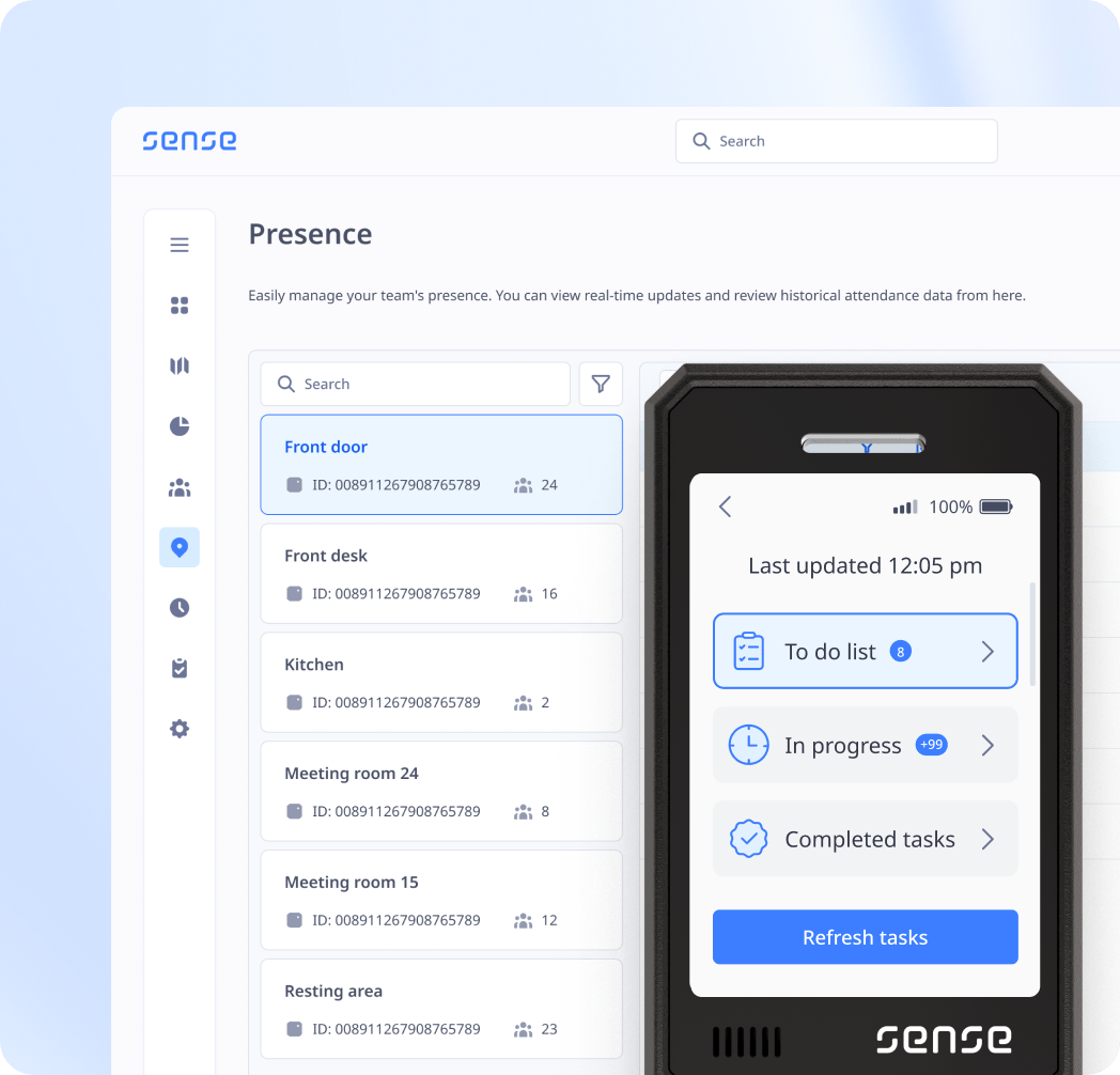 No hard sell. Just see if Sense Workplace fits your organisation. screenshot
