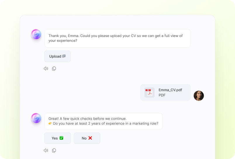 AI Screening with Quizzy™️ screenshot