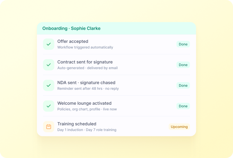 Automate Standardised On-Boarding screenshot