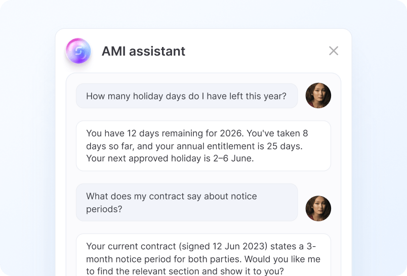 Ask AMI™ screenshot