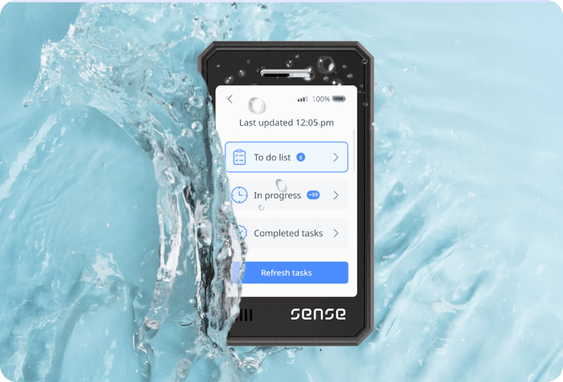Durable Against Impact and Water screenshot