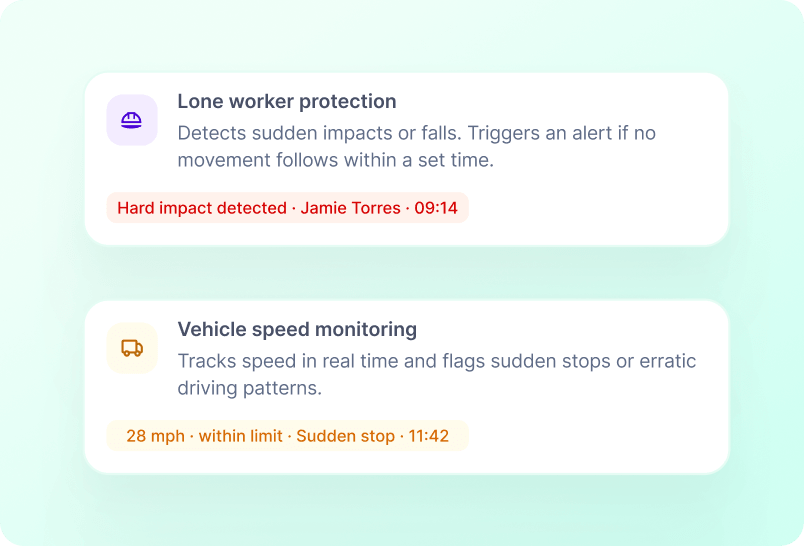 Accelerometers screenshot