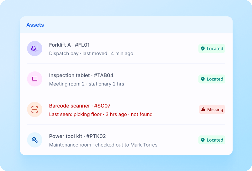 Asset Tags screenshot