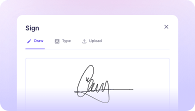 Documents & e-signature screenshot