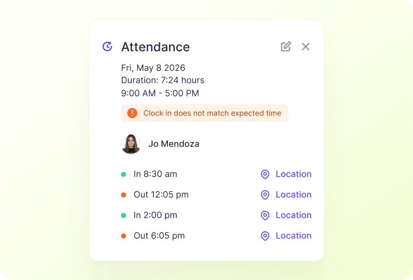 Verify Attendance screenshot
